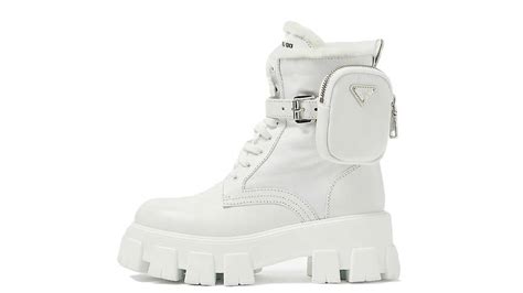 white prada boot shoes|Meer.